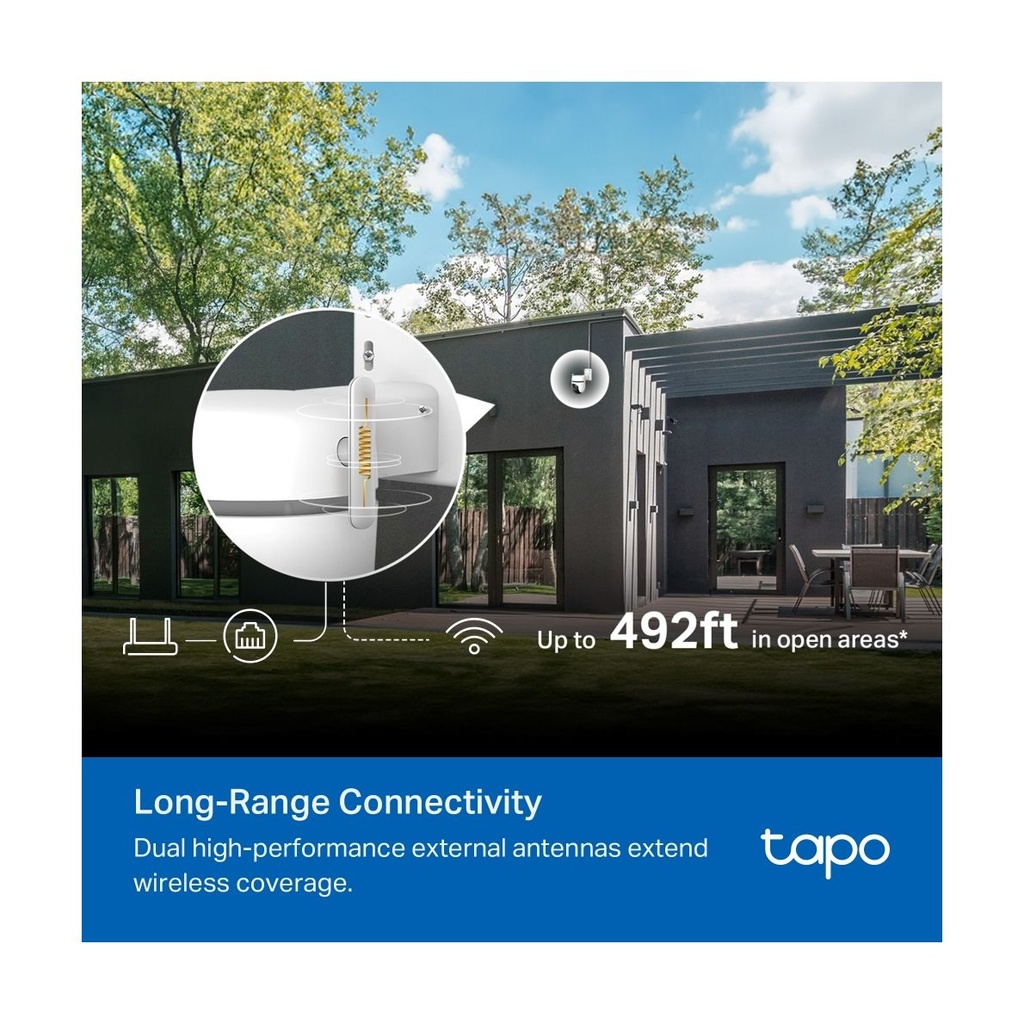 Cámara de Videovigilancia TP-Link Tapo TC43/ Visión Nocturna/ Control desde APP