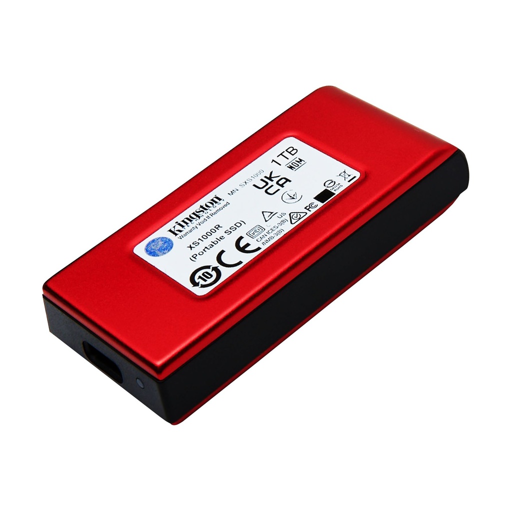 Disco Externo SSD Kingston XS1000 1TB/ USB 3.2/ Rojo
