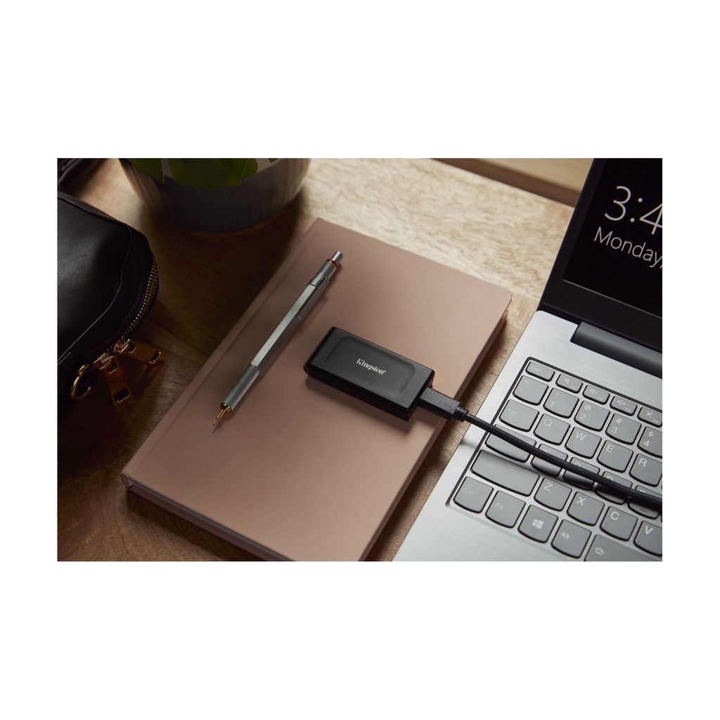 Disco Externo SSD Kingston XS1000 2TB/ USB 3.2/ Negro