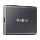 Disco Externo SSD Samsung Portable T7 2TB/ USB 3.2/ Gris
