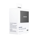 Disco Externo SSD Samsung Portable T7 2TB/ USB 3.2/ Gris
