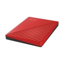 Disco Externo Western Digital My Passport 2TB/ 2.5"/ USB 3.2/ Rojo