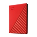 Disco Externo Western Digital My Passport 4TB/ 2.5"/ USB 3.2/ Rojo