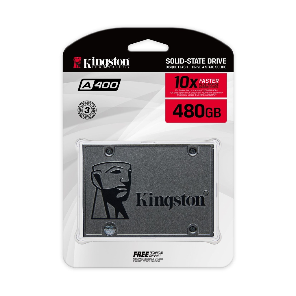 Kingston A400 480GB/ SATA III SSD