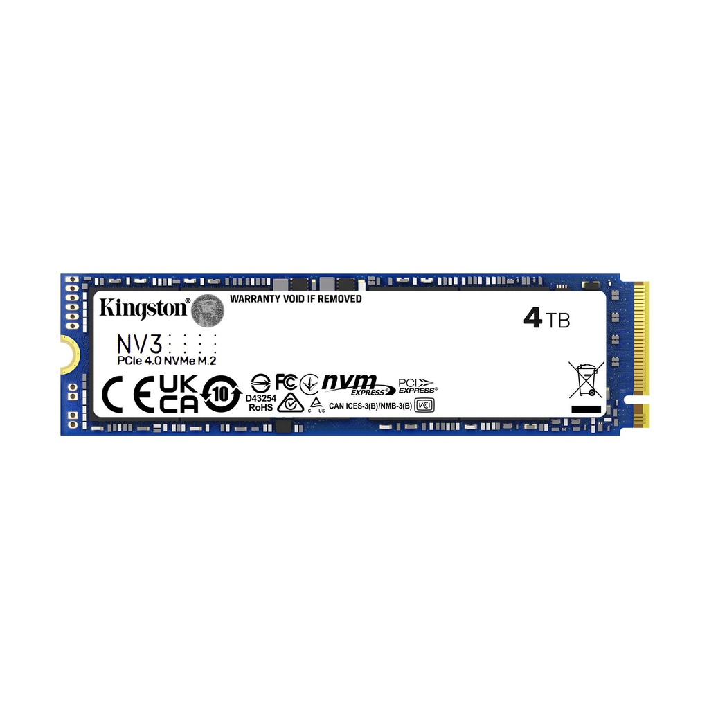 Disco SSD Kingston NV3 4TB/ M.2 2280 PCIe NVMe/ Full Capacity