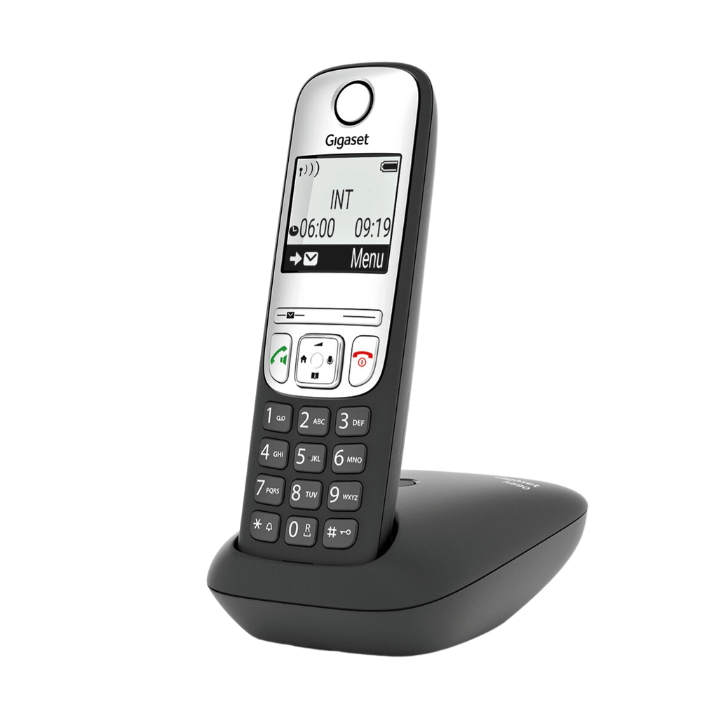 Gigaset Teléfono Inalámbrico DECT A690 Negro (Black)
