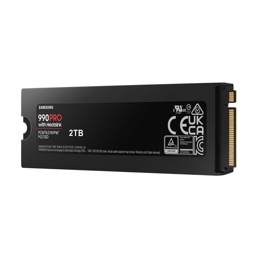 Disco SSD Samsung 990 PRO 2TB/ M.2 2280 PCIe 4.0/ con Disipador de Calor/ Compatible con PS5 y PC/ Full Capacity