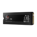 Disco SSD Samsung 990 PRO 2TB/ M.2 2280 PCIe 4.0/ con Disipador de Calor/ Compatible con PS5 y PC/ Full Capacity