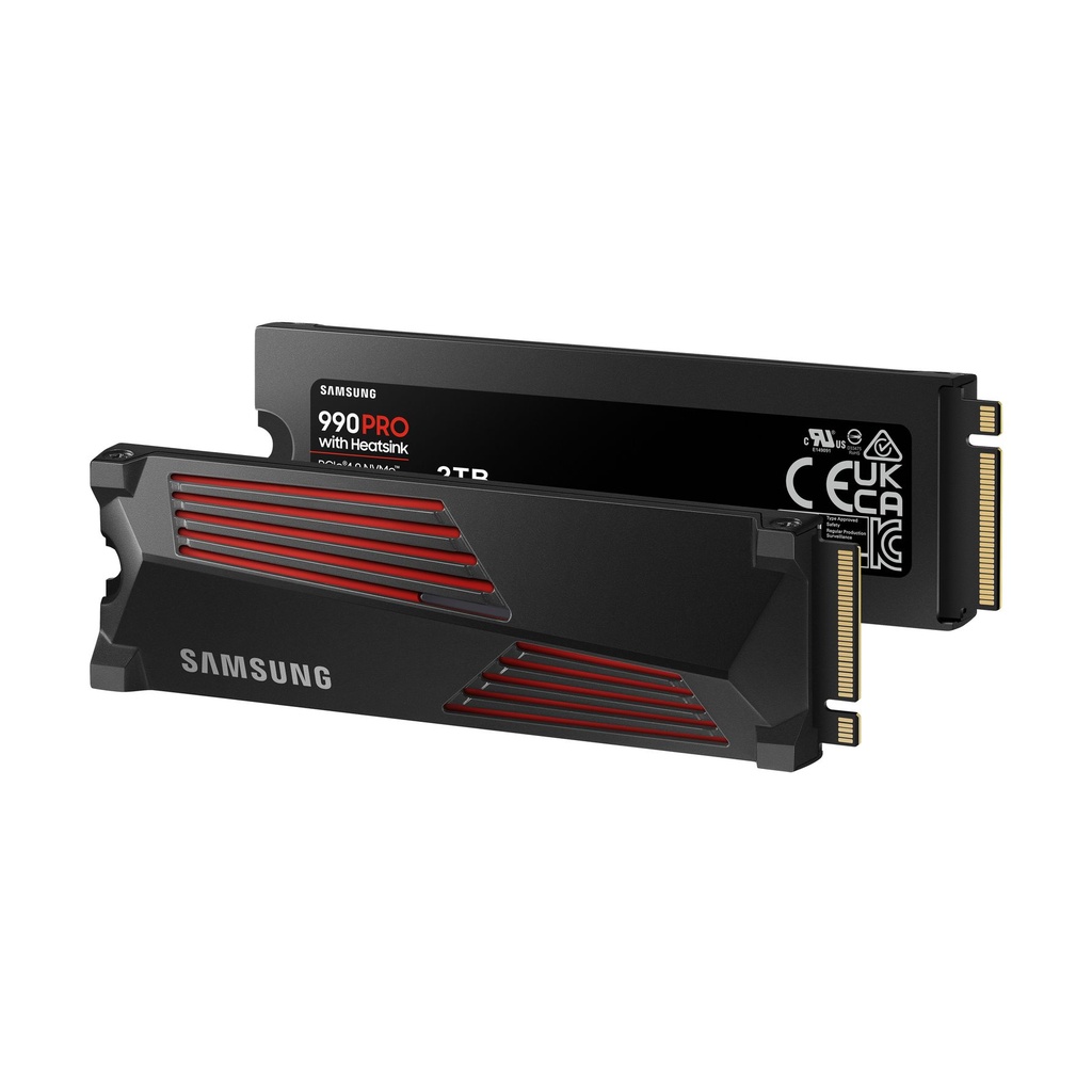 Disco SSD Samsung 990 PRO 2TB/ M.2 2280 PCIe 4.0/ con Disipador de Calor/ Compatible con PS5 y PC/ Full Capacity