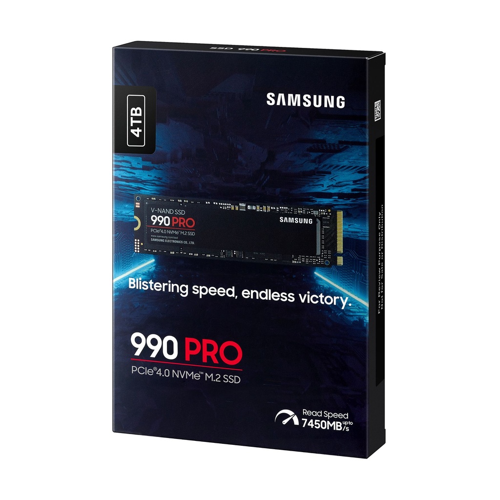 Disco SSD Samsung 990 PRO 4TB/ M.2 2280 PCIe 4.0/ Compatible con PS5 y PC/ Full Capacity