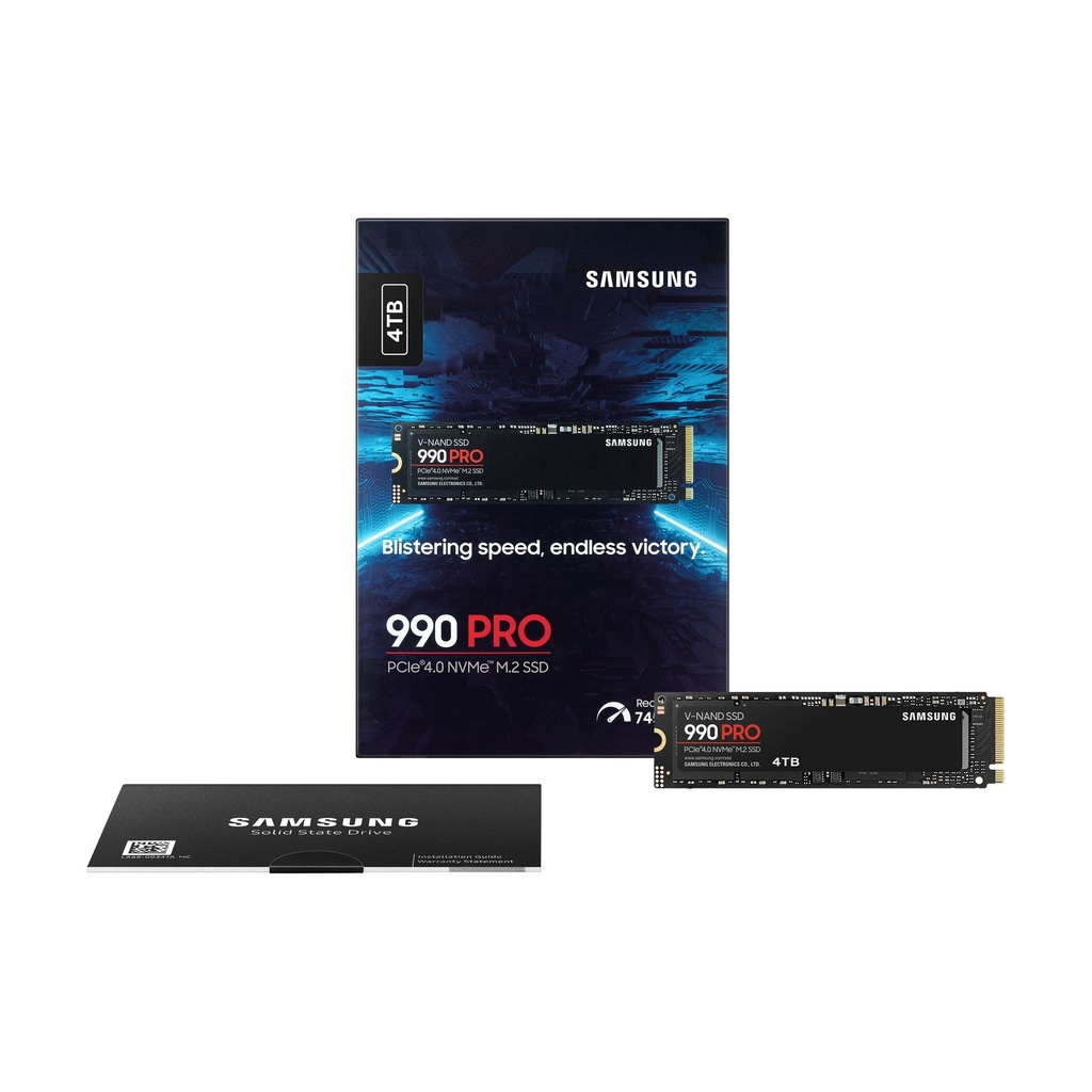 Disco SSD Samsung 990 PRO 4TB/ M.2 2280 PCIe 4.0/ Compatible con PS5 y PC/ Full Capacity