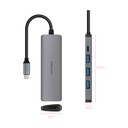 Docking Tipo-C Nanocable 10.16.4605/ 3xUSB/ 1xHDMI 4K/ 1xUSB Tipo-C PD/ Gris