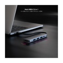 Docking Tipo-C Nanocable 10.16.4605/ 3xUSB/ 1xHDMI 4K/ 1xUSB Tipo-C PD/ Gris