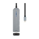 Docking USB Tipo-C Aisens ASUC-4P002-GR/ 1xHDMI 4K/ 2xUSB/ 1xUSB Tipo-C PD/ Gris