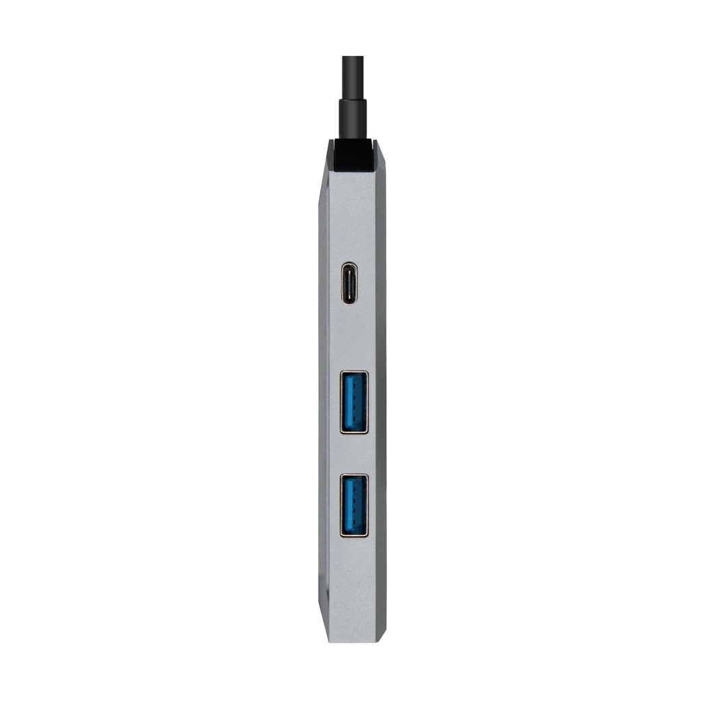 Docking USB Tipo-C Aisens ASUC-4P002-GR/ 1xHDMI 4K/ 2xUSB/ 1xUSB Tipo-C PD/ Gris