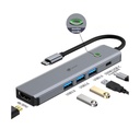 Docking USB Tipo-C Leotec LEDS05/ 3xUSB/ 1xUSB Tipo-C PD/ 1xHDMI 4K/ Gris