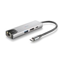 Docking USB Tipo-C NGS WonderDock Supra/ 1xUSB/ 1xUSB Tipo-C DP/ 1xHDMI 4K/ 1xRJ45/ Gris