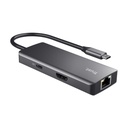 Docking USB Tipo-C Trust Dalyx/ 2xUSB/ 2xUSB Tipo-C/ 1xHDMI 4K/ 1xRJ45/ Gris
