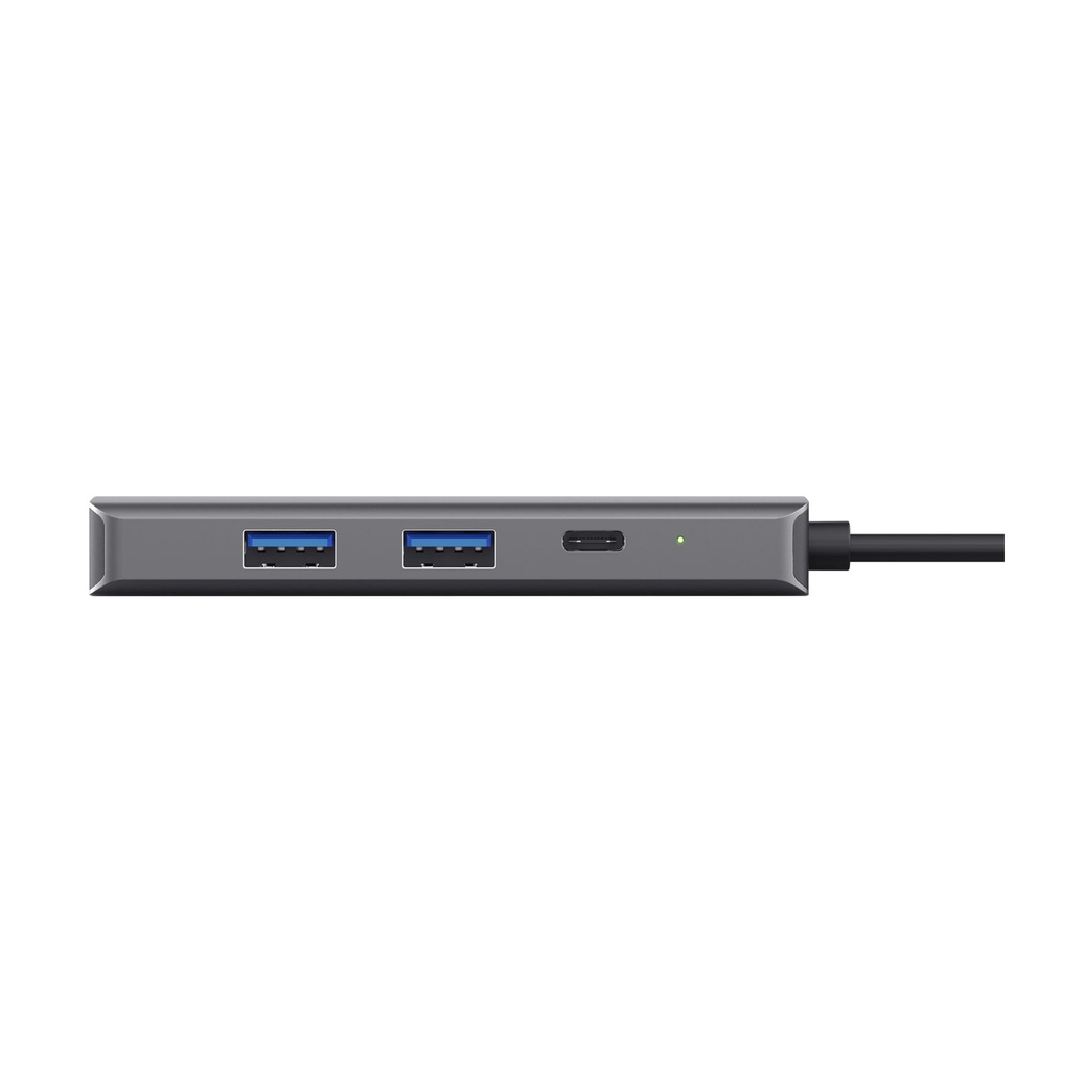 Docking USB Tipo-C Trust Dalyx/ 2xUSB/ 2xUSB Tipo-C/ 1xHDMI 4K/ 1xRJ45/ Gris