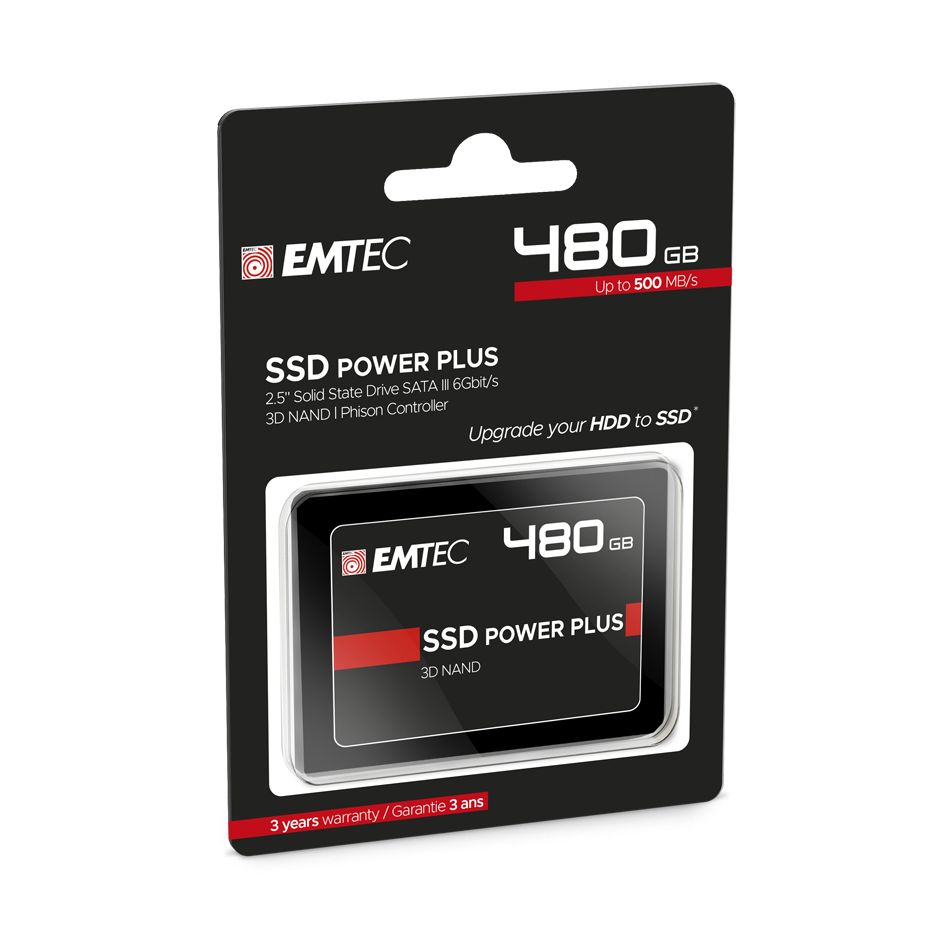 Emtec X150 Power Plus, 480 GB, 2.5", 520 MB/s, 6 Gbit/s