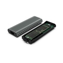 Ewent EW7025, Caja externa para unidad de estado sólido (SSD), M.2, M.2, 10 Gbit/s, Conexión USB, Gris