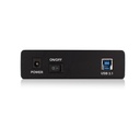 Ewent EW7056, Caja de disco duro (HDD), 3.5", SATA, Negro