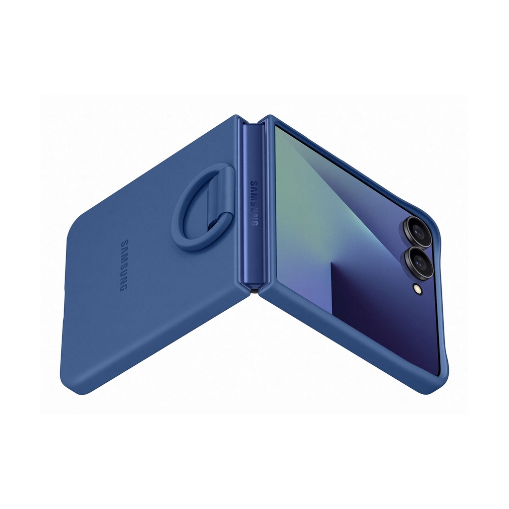FUNDA SILICONA AZUL GALAXY Z FLIP7