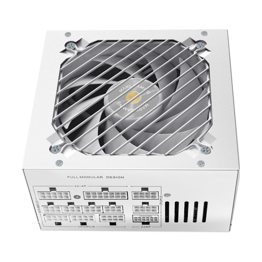 Mars Gaming MPB1000PSI Power Supply / 1000W / 14cm Fan / 80 Plus Gold / White