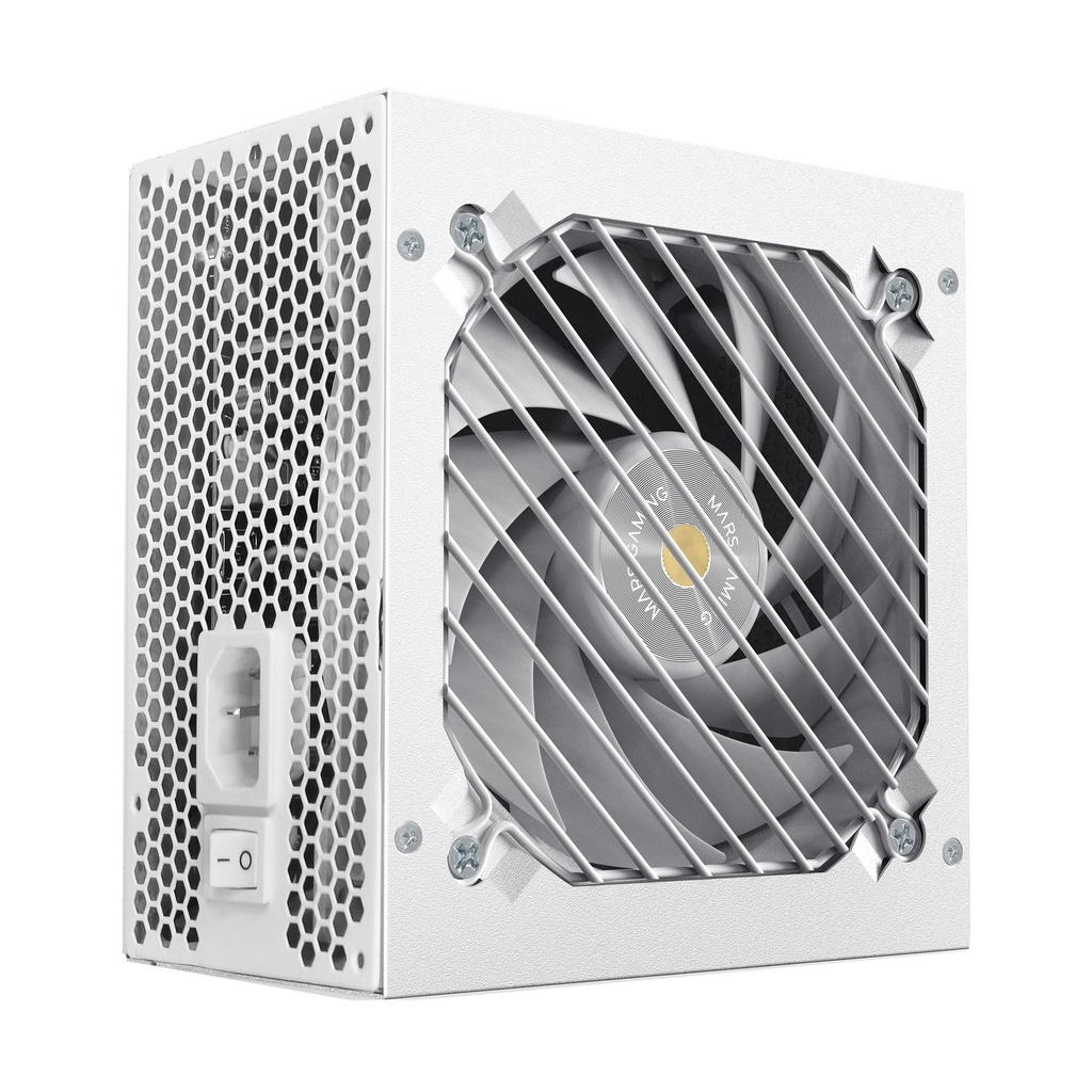 Mars Gaming MPB1000SIM Power Supply / 1000W / 14cm Fan / 80 Plus Gold / White