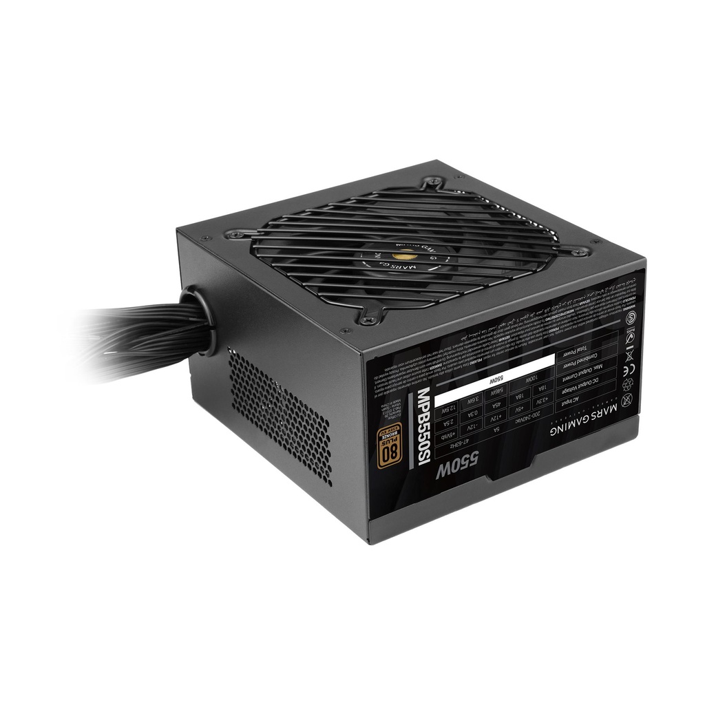 Fuente de Alimentación Mars Gaming MPB550SI/ 550W/ Ventilador 12cm/ 80 Plus Bronze