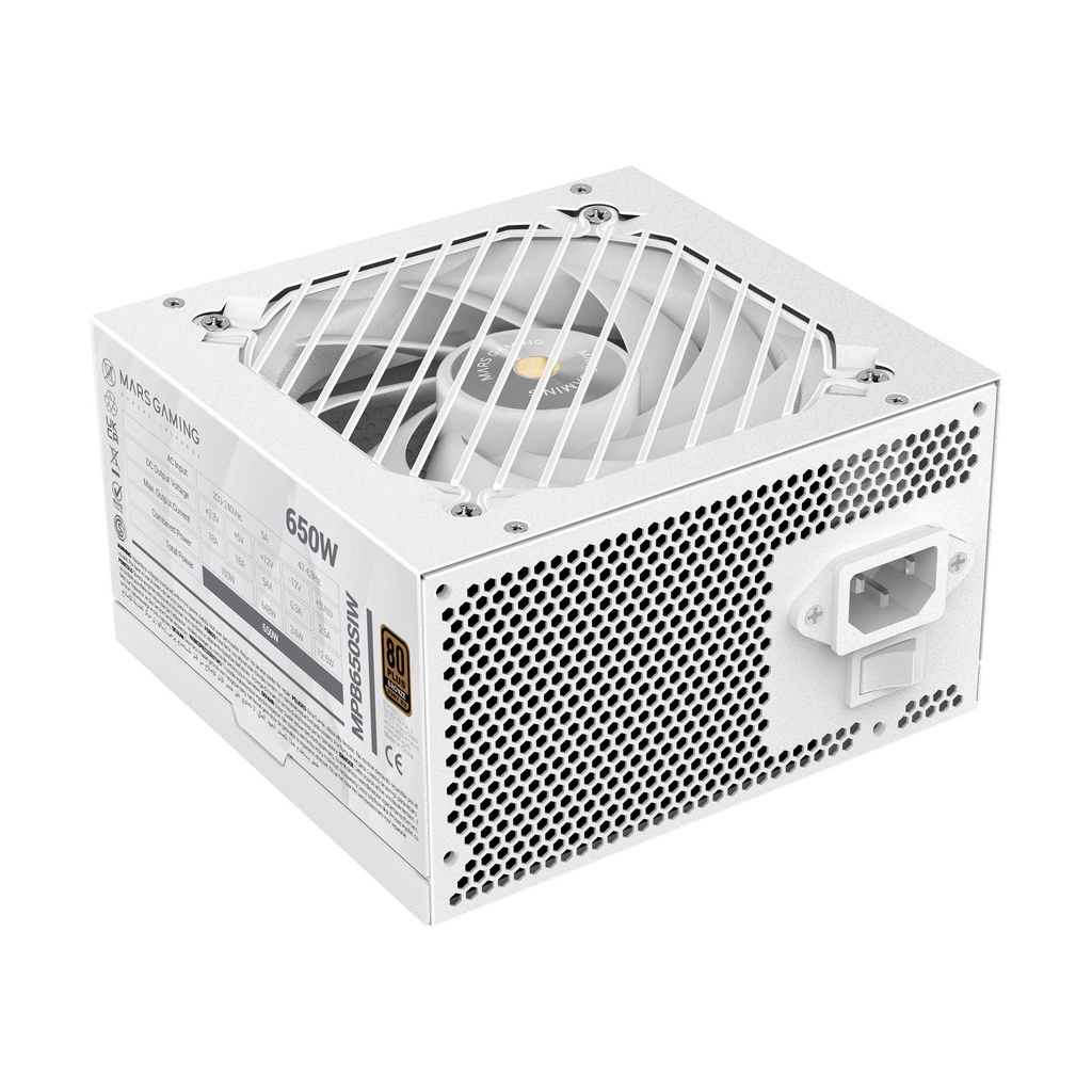 Mars Gaming MPB650SI Power Supply / 650W / 12cm Fan / 80 Plus Bronze