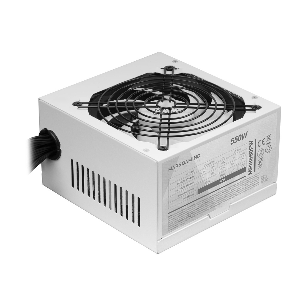 Fuente de Alimentación Mars Gaming MPIII550P/ 550W/ Ventilador 12cm