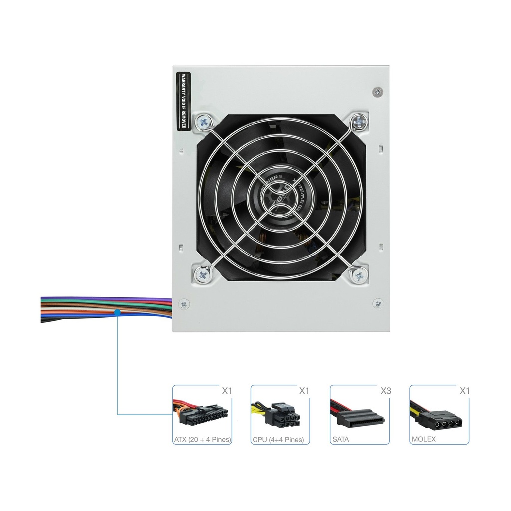 TooQ TQEP-500S-SFX SFX Power Supply / 500W / 8cm Fan