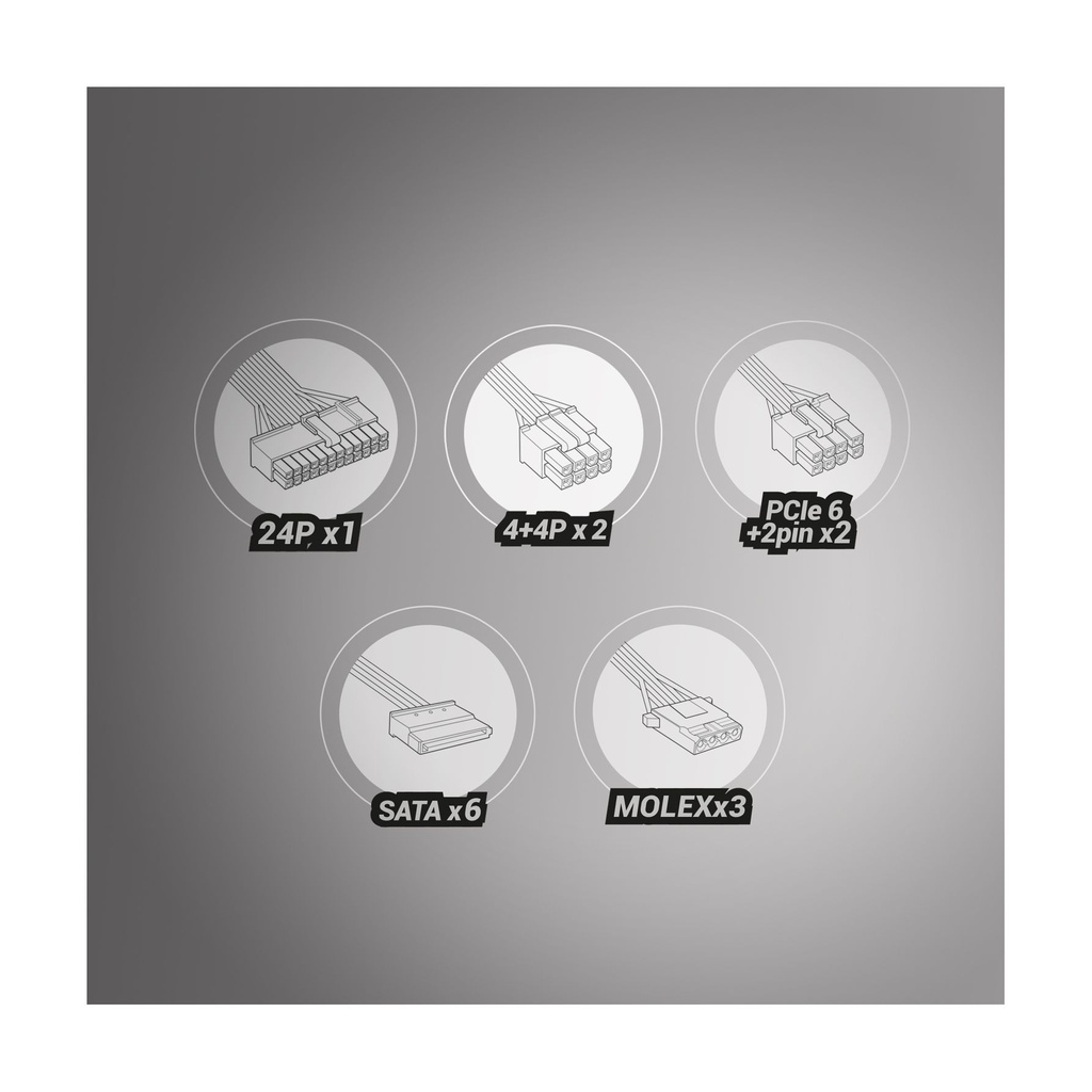Fuente de Alimentación Tacens Radix Eco X 850/ 850W/ Ventilador 14cm