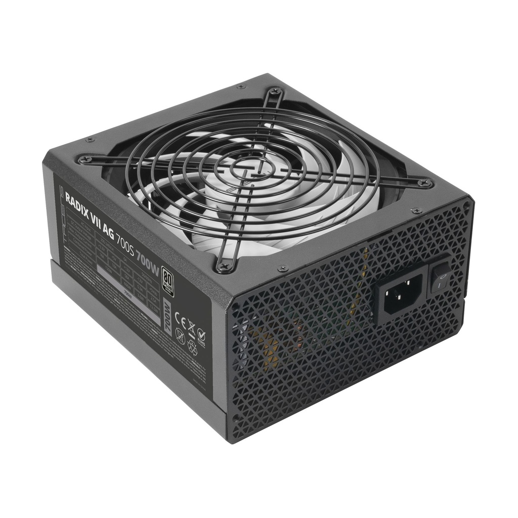 Fuente de Alimentación Tacens Radix VII AG 700S/ 700W/ Ventilador 14cm/ 80 Plus Silver