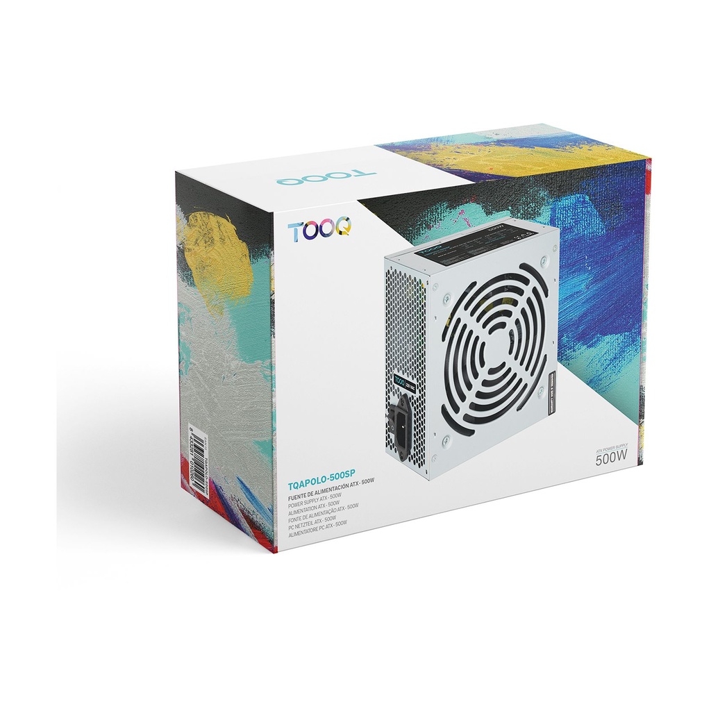 TooQ TQAPOLO-500SP Power Supply / 500W / 12cm Fan