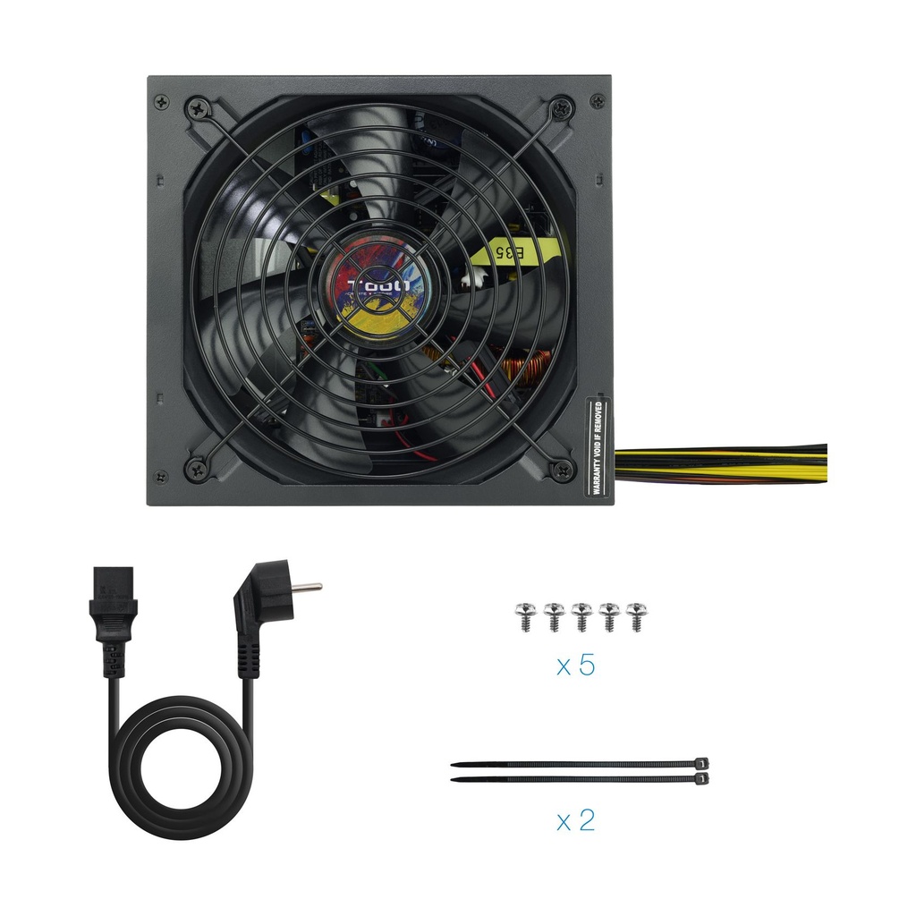 TooQ TQAPOLO-600SP Power Supply / 600W / 14cm Fan