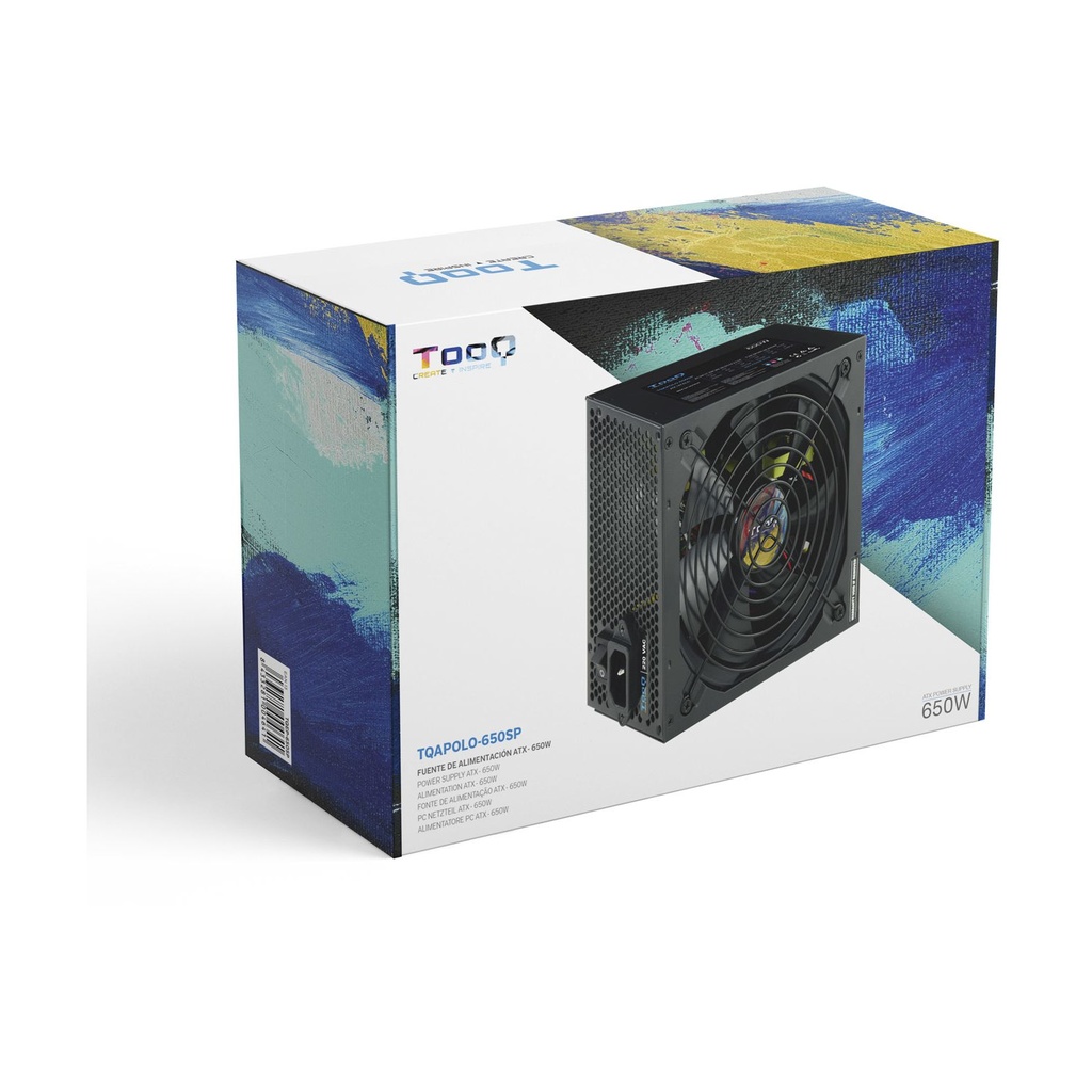 TooQ TQAPOLO-650SP Power Supply / 650W / 14cm Fan