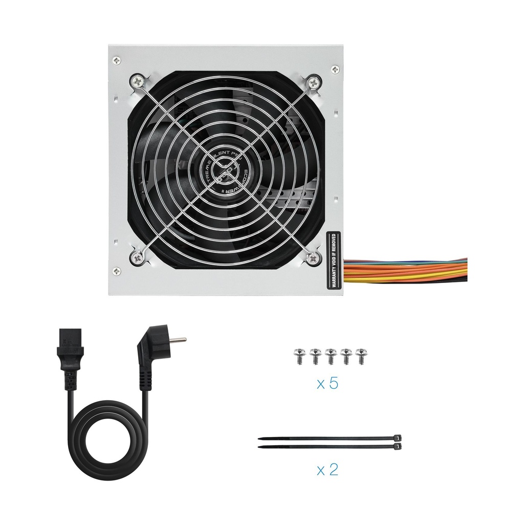 TooQ TQEP-500S-INT Power Supply / 500W / 12cm Fan