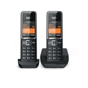 GIGASET WIRELESS PHONE COMFORT 550 DUO BLACK CHROME (L36852-H3001-D204)