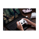 Gamepad 8BitDo Ultimate Bluetooth/2.4G con adaptador + base de carga Blanco - Mando Nintendo Switch/Smartphone/PC