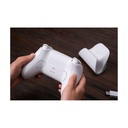 Gamepad 8BitDo Ultimate Bluetooth/2.4G con adaptador + base de carga Blanco - Mando Nintendo Switch/Smartphone/PC