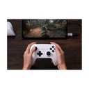 Gamepad 8BitDo Ultimate Bluetooth/2.4G con adaptador + base de carga Blanco - Mando Nintendo Switch/Smartphone/PC