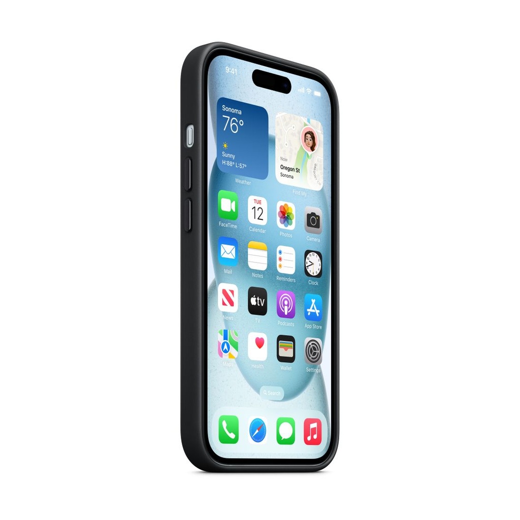 IPHONE 15 WOVEN CASE BLACK