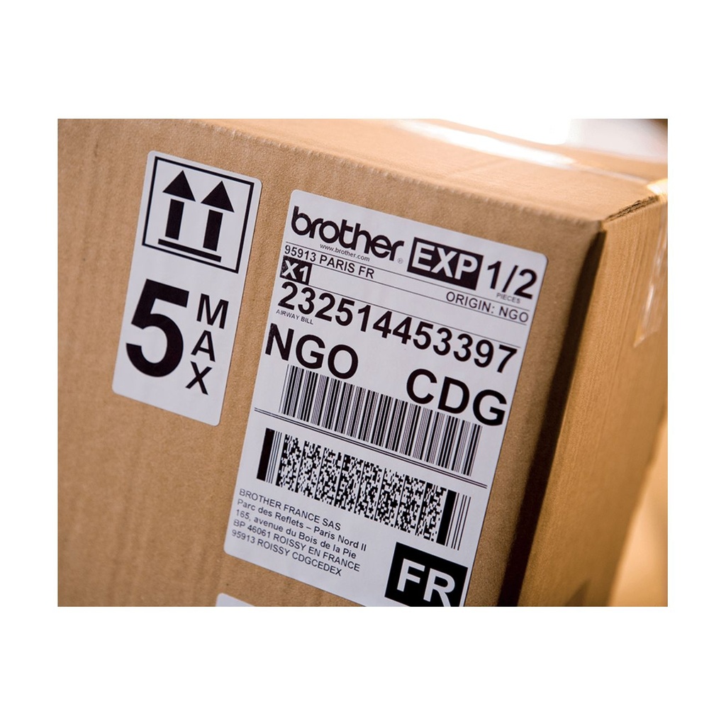 Impresora de Etiquetas Brother QL-1100C/ Térmica/ Ancho etiqueta 103mm/ USB/ Blanca y Negra