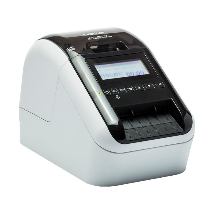 Impresora de Etiquetas Brother QL-820NWBC/ Térmica/ Ancho etiqueta 62mm/ USB-Bluetooth-WiFi-Ethernet/ Blanca y Negra