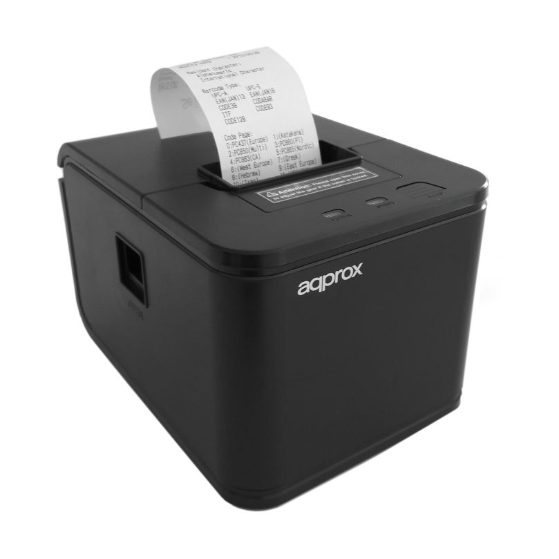 Impresora de Tickets Approx appPOS58AU/ Térmica/ Ancho papel 58mm/ USB/ Negra