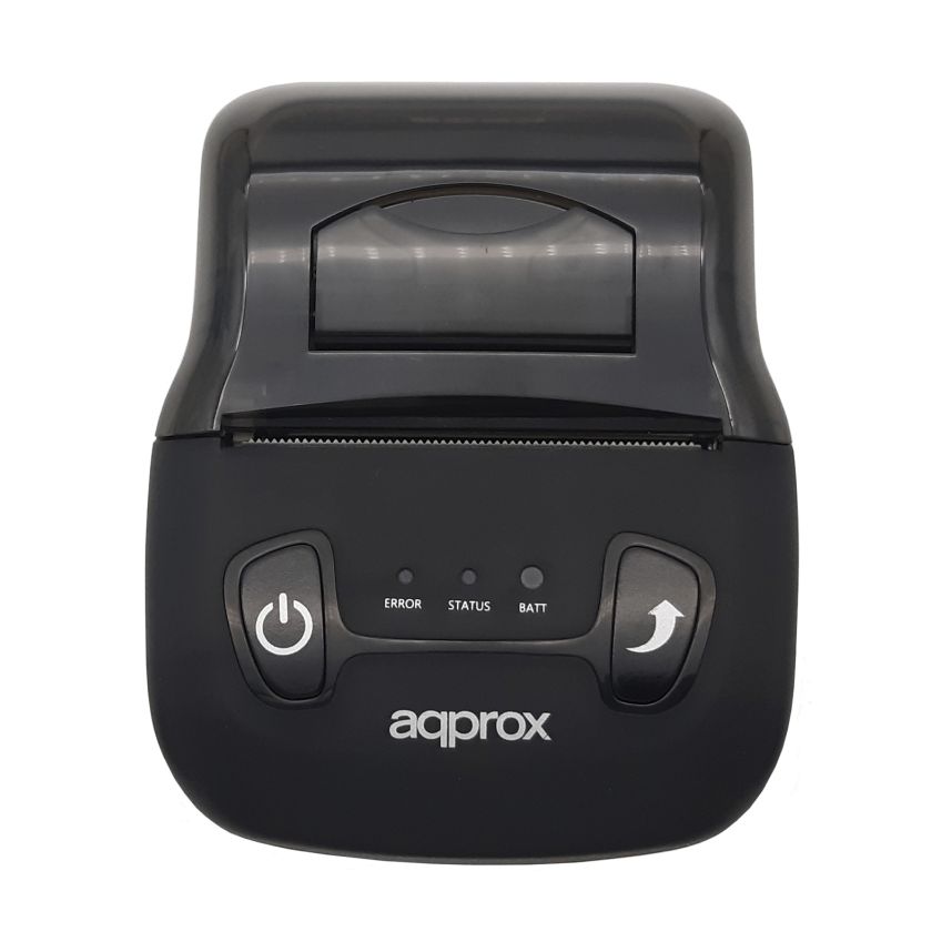 Impresora de Tickets Approx appPOS58PORTABLE+/ Térmica/ Ancho papel 58mm/ USB-Bluetooth/ Negra