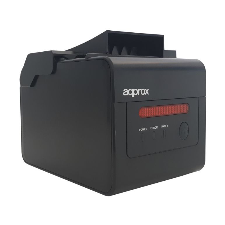 Impresora de Tickets Approx appPOS80ALARM/ Térmica/ Ancho papel 58 y 80mm/ USB-RS232-LAN-RJ11/ Negra