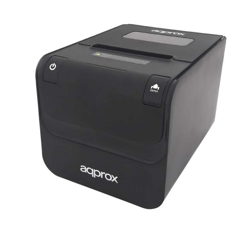 Impresora de Tickets Approx appPOS80AMUSE/ Térmica/ Ancho papel 80mm/ USB-RS232-Ethernet/ Negra